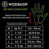 WODshop PR3 Pull Up Fitness Grips -  Wrist Wrap Hand Grips