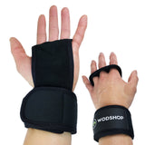 WODshop PR3 Pull Up Fitness Grips -  Wrist Wrap Hand Grips